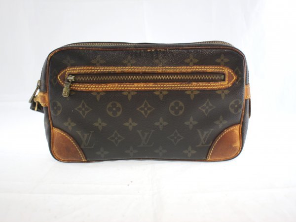 ◆ 1000円スタート LOUIS VUITTON / ルイヴィトン マルリー ドラゴンヌGM M51827 モノグラム ブラウン系 ヴィンテージ ポーチ 143778_画像1