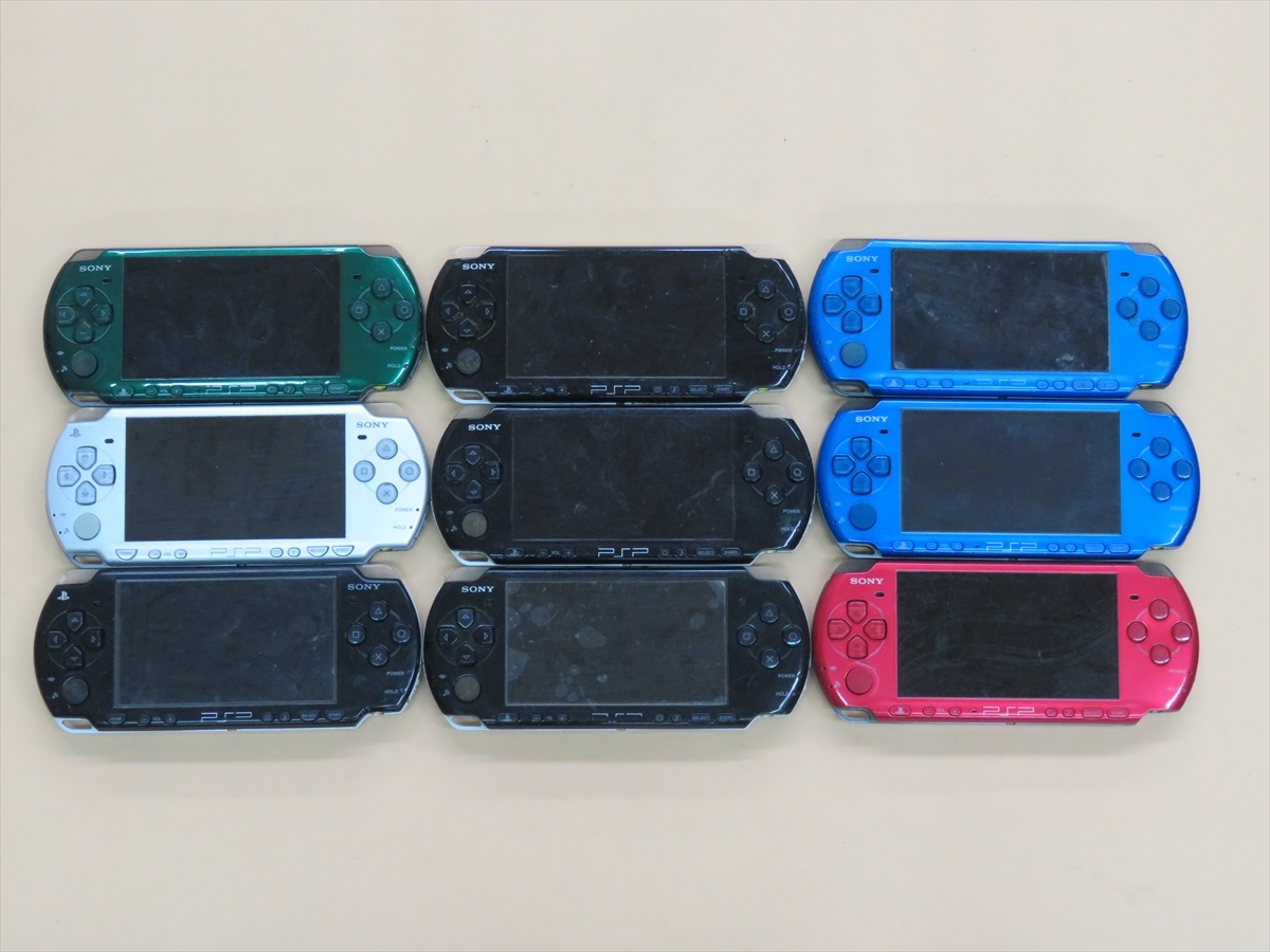完全ジャンク品 PSP 本体のみ 計9台 セット PSP-2000/3000 送料無料c4