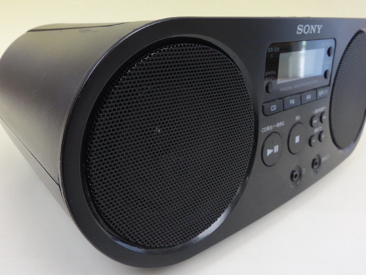 SONY ソニー パーソナルオーディオシステム CDラジオ AM/FM ZS-S40 黒 ブラック_画像3