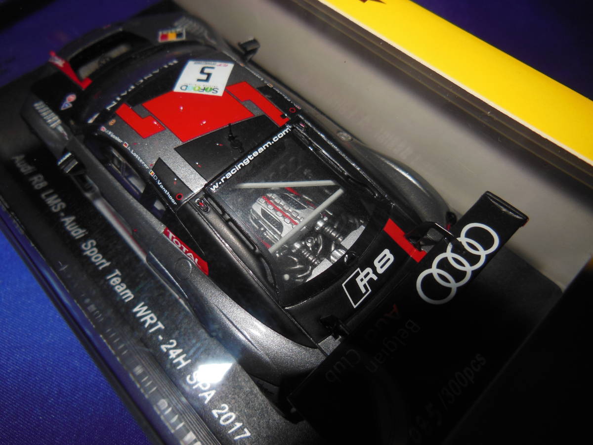 1/43 入手困難　SPARK　300台限定　アウディ　AUDI　R8　2017年　♯5　LMS Audi Sport Team WRT