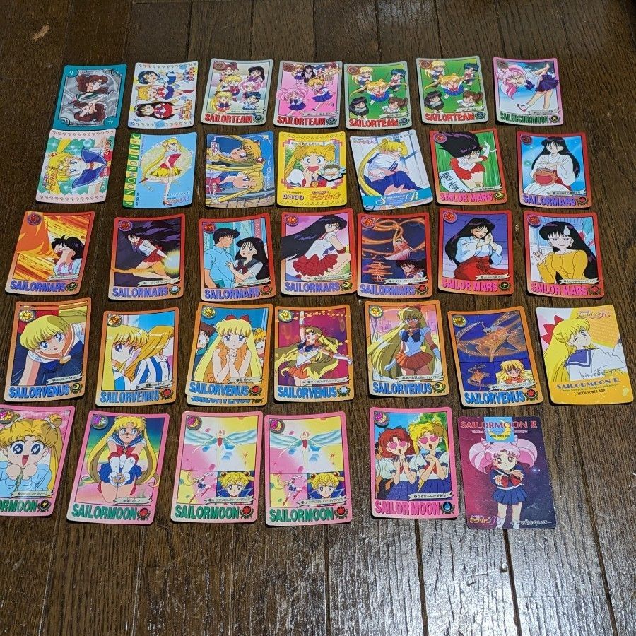 【貴重】【当時物】【まとめ売り】美少女戦士セーラームーン カード　計131＋13 カードダス カード