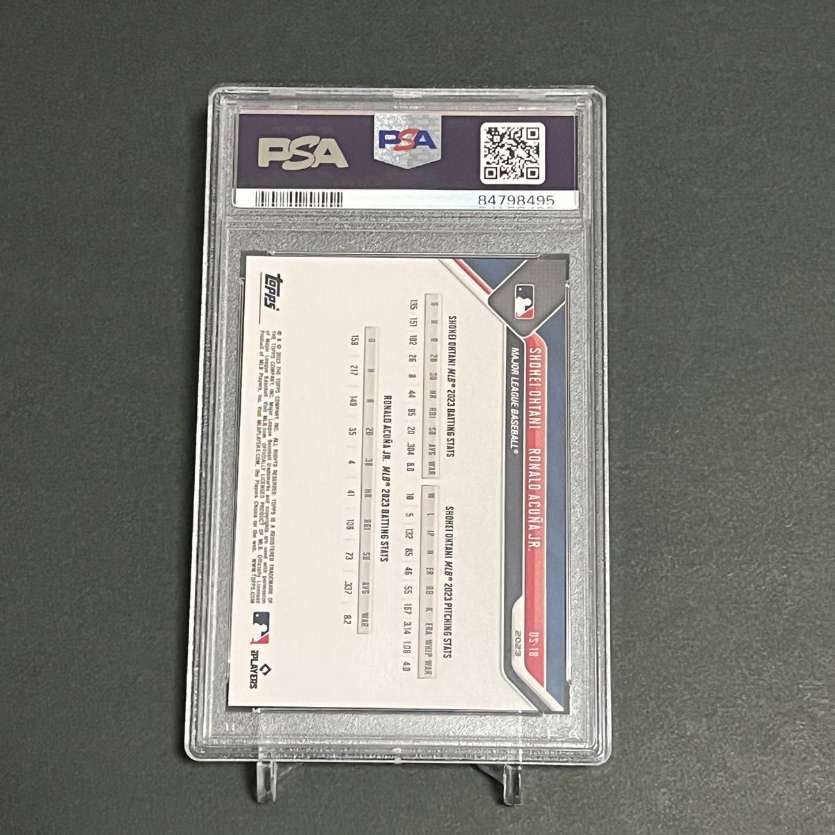 【PSA10】PSA専用袋入!大谷翔平&アクーニャJr. 2023 Topps now(24時間限定販売カード) OS-18