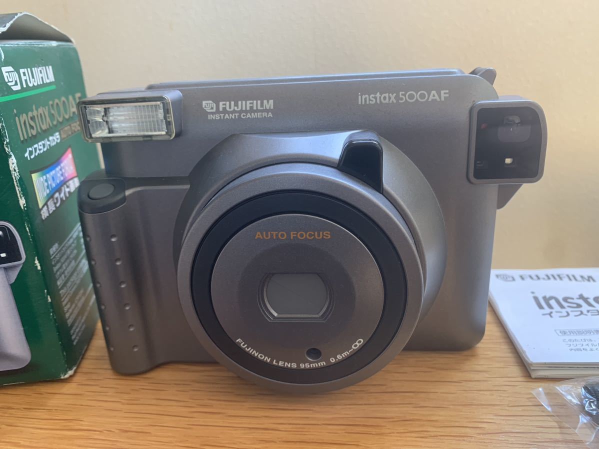 元箱・説明書・ストラップ付き 富士フィルム instax 500AF 元箱・説明書・ストラップ付き 富士フィルム instax 500AF