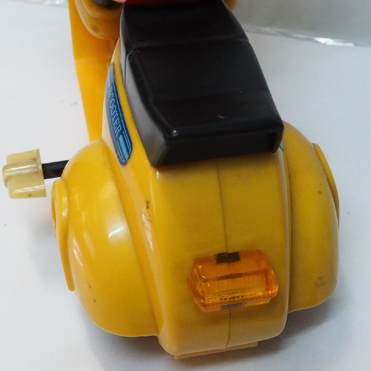  больше рисовое поле магазин [ Mickey * мышь zen мой скутер желтый цвет желтый мотоцикл 2 колесо машина рабочее состояние подтверждено ] сделано в Японии пластиковый миникар # Masudaya [ б/у ]0862