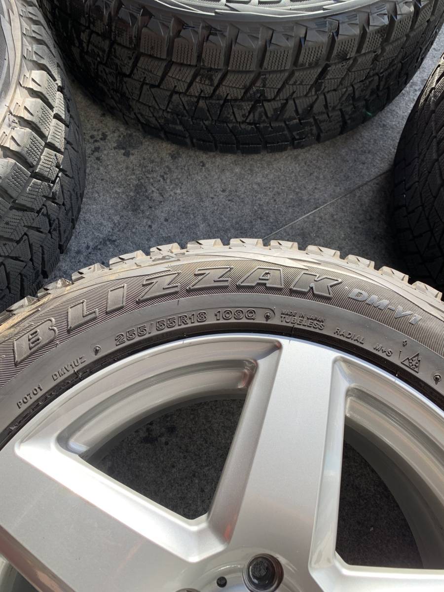 ブリジストン ブリザック LONGINUS LB-05 BRIDGESTONE BLIZZAK DM-V1 スタッドレスタイヤ 4本セット ベンツ W164 ML350_画像2