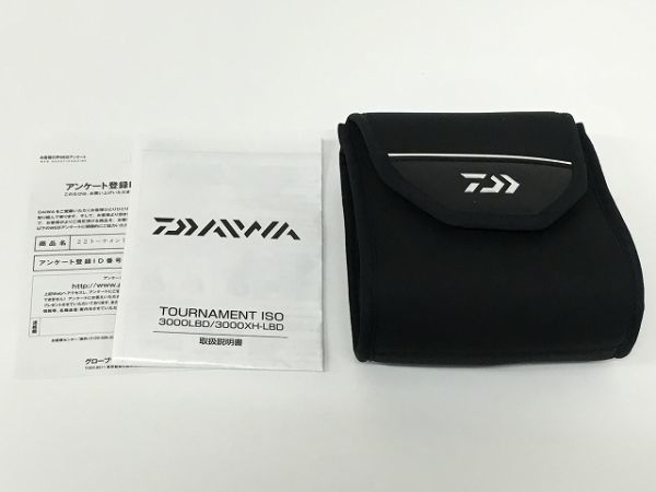 K12-442-0118-123♪【中古】ダイワ(Daiwa) 22 TOURNAMENT ISO 3000LBD トーナメント/レバーブレーキ スピニングリール 箱/保存袋/取説付属_画像8