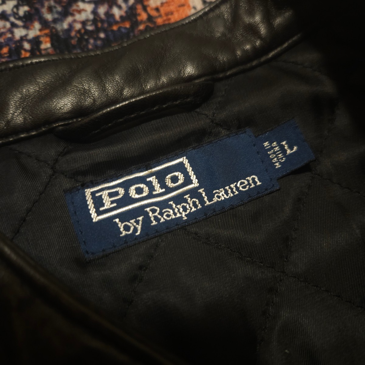 【最高級】 Polo Ralph Lauren Lambskin Motercycle Jacket 【L】 ラムスキン モーターサイクル ジャケット レザー ライダース 羊革 RRL _画像3