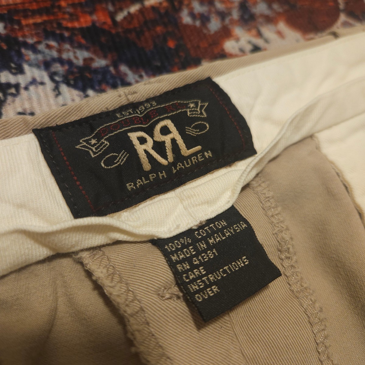 【希少】 RRL Western Chino Trousers 【30×32】 ウエスタン チノ トラウザー 剣先 パールボタン パンツ ヴィンテージ Ralph Lauren_画像4