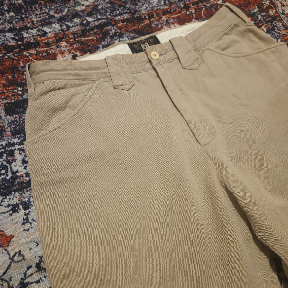 【希少】 RRL Western Chino Trousers 【30×32】 ウエスタン チノ トラウザー 剣先 パールボタン パンツ ヴィンテージ Ralph Lauren_画像2