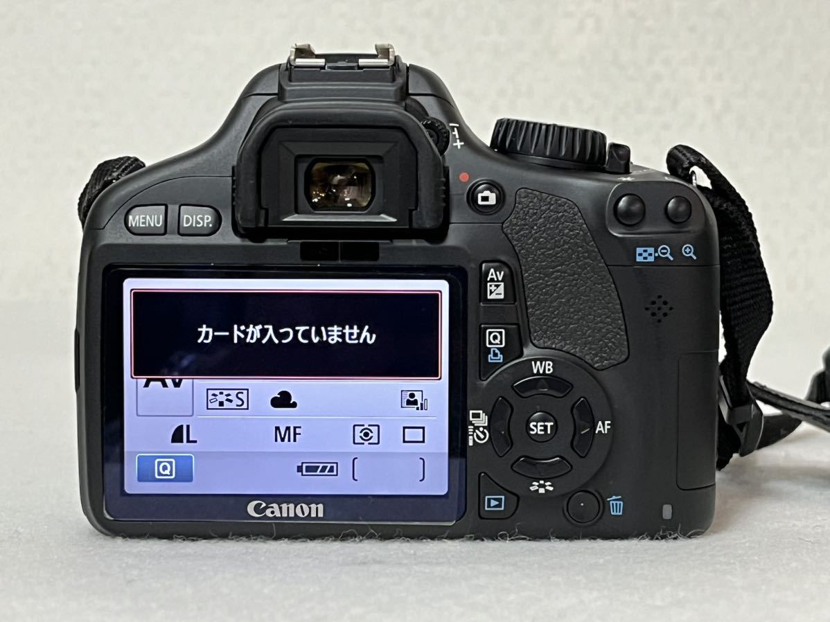 ●Canon カメラ EOS Kiss X4 キヤノン デジタル 一眼レフカメラ 約1800万画素 レンズ EF-S 18-55 EF-S 55-250 バッグ 通電確認済 25-7_画像3