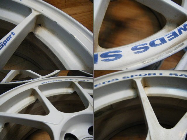 IB-087 ウェッズスポーツ WEDS SPORT 17×8J 5H-100 +42 (4本) 軽量 ASAHI TEC 送料は全国一律6600円 離島を除く_画像8