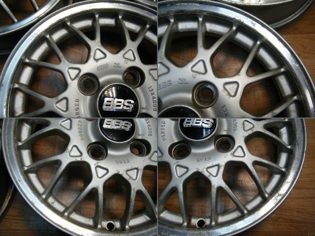 IB-090 BBS FORGED 13×4B 4H-100 +45 (4本) 鍛造 軽量 送料は全国一律5500円 離島を除く_画像8