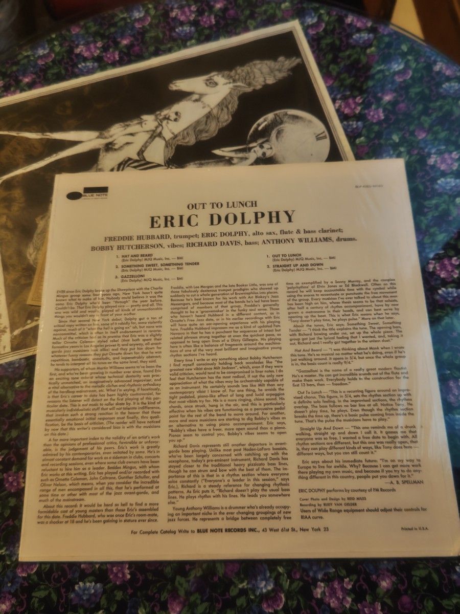 美品☆ERIC DOLPHY/OUT TO LUNCH!☆1970年