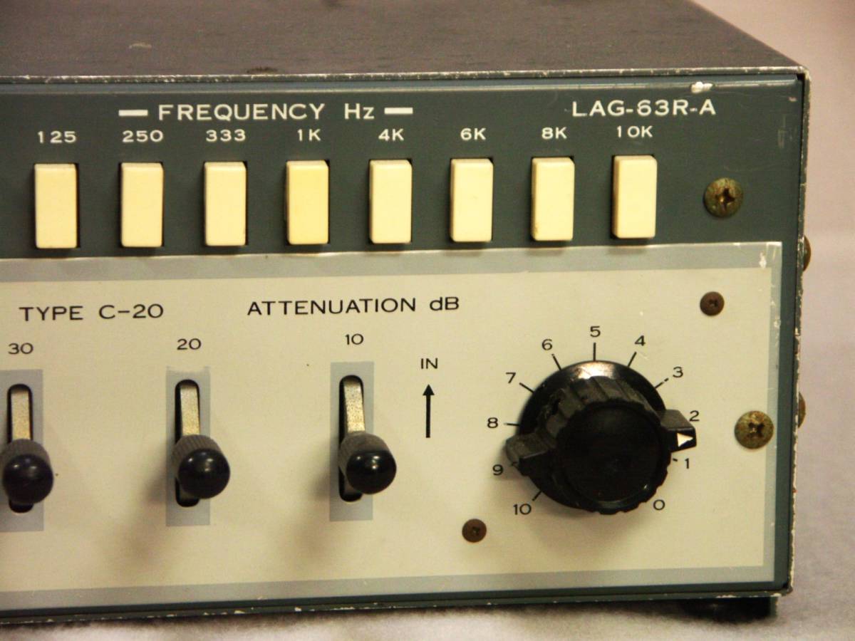 ０～110dB 1dBピッチ　オーディオアッテネーター　LEADER LAG-63R-A TYPE C-20_画像7