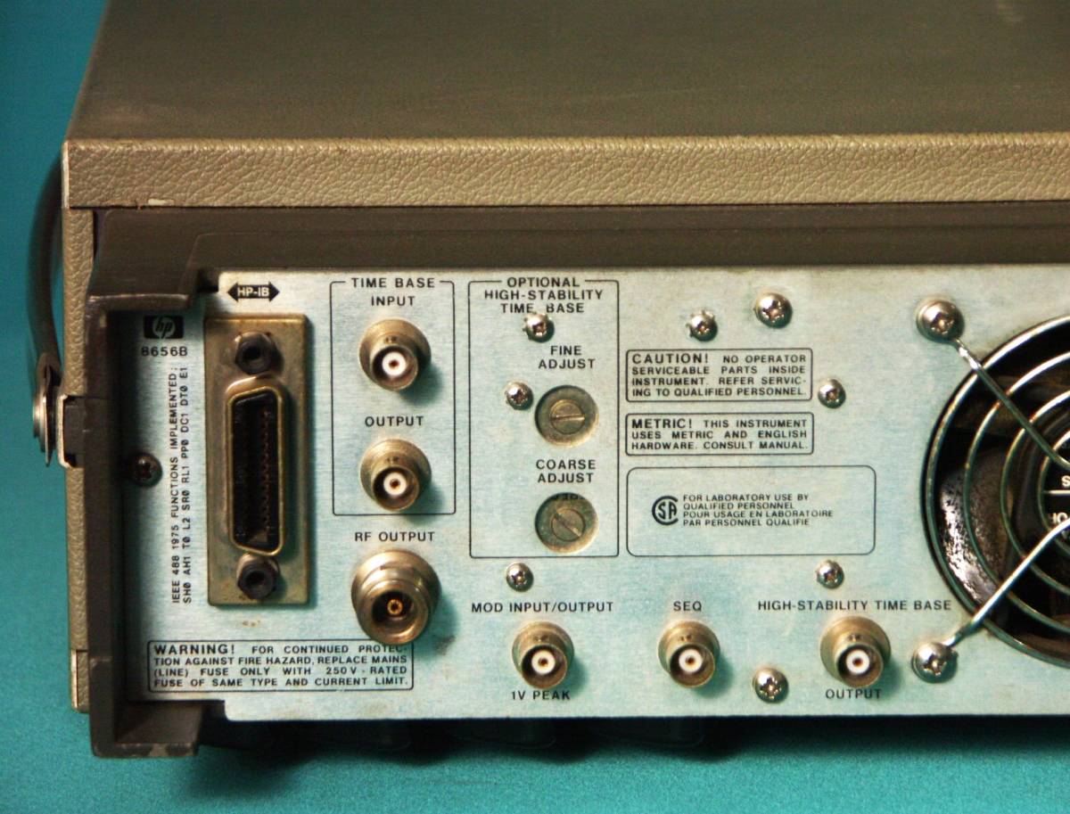 HP 8656B SIGNAL GENERATOR 0.1～990MHz 信号発生器　動作品_画像7