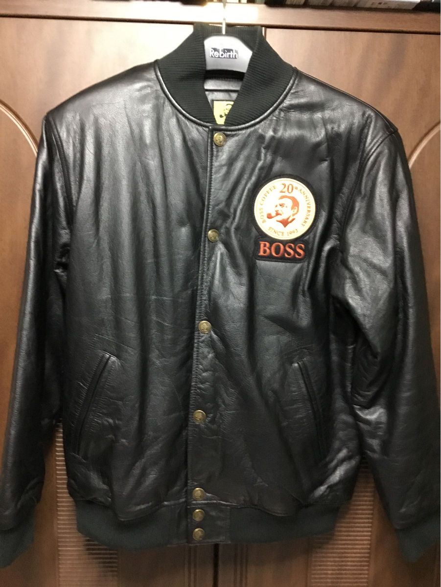 ボスジャン ボス20周年記念オールレザースタジャン 非売品 L ボスジャン ボス20周年記念オールレザースタジャン 非売品 L