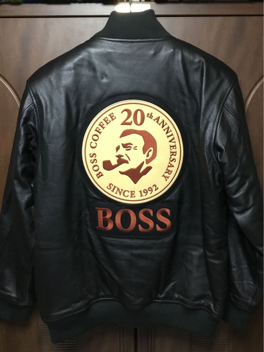 ボスジャン ボス20周年記念オールレザースタジャン 非売品 L ボスジャン ボス20周年記念オールレザースタジャン 非売品 L