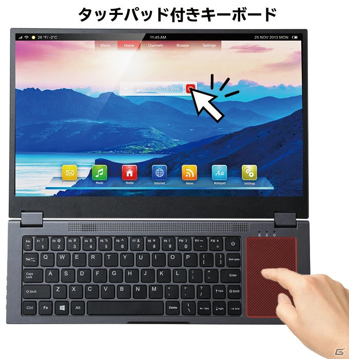 キーボード付きの14型モバイルディスプレイ_画像1