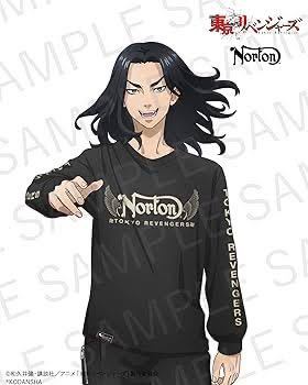 Norton ノートン 東京リベンジャーズ 場地圭介コラボ　ロングスリーブTシャツ_画像1