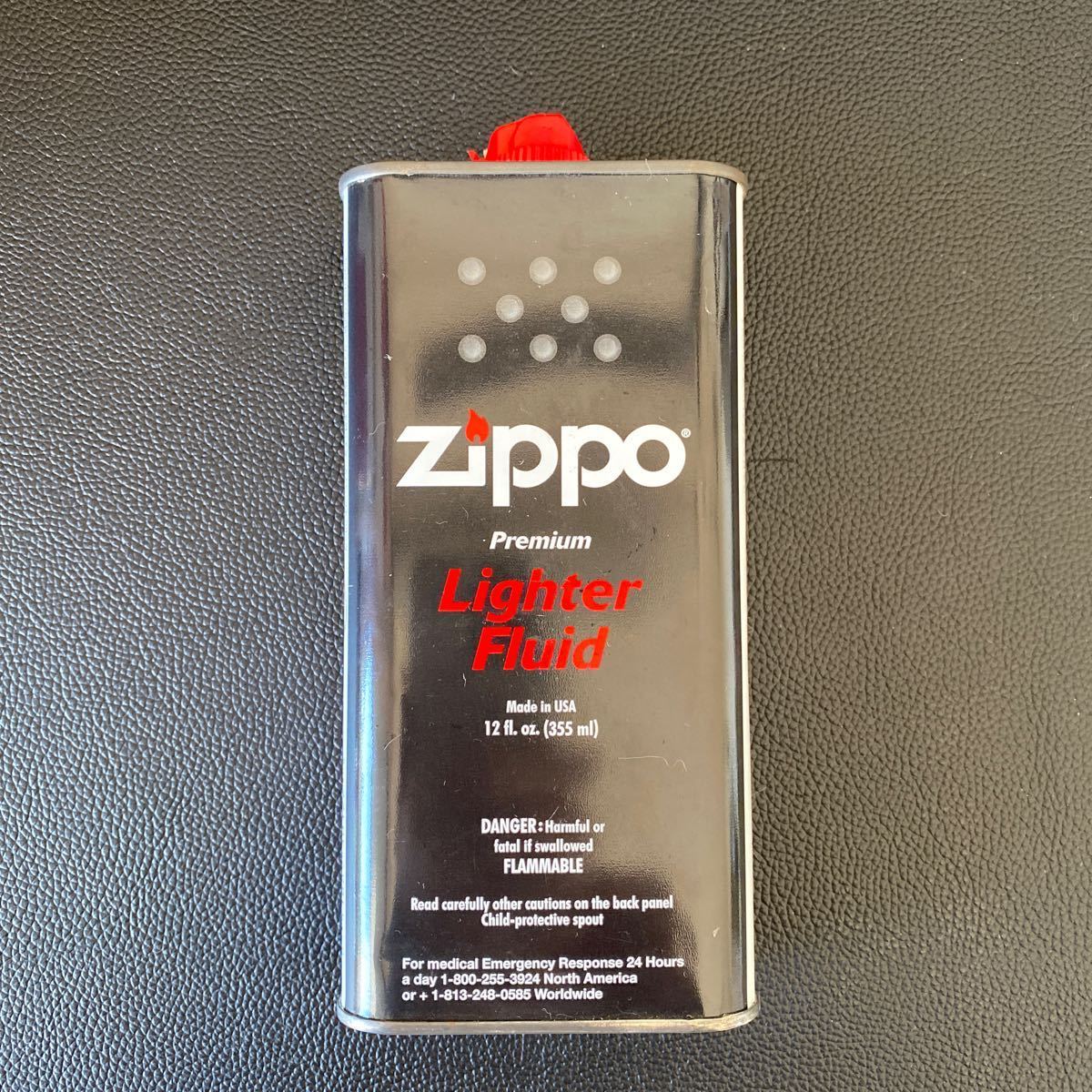 中古【zippo】ジッポー　オイルライター　オイル缶 ZIPPO Premium Lighter Fluid Made in USA_画像2