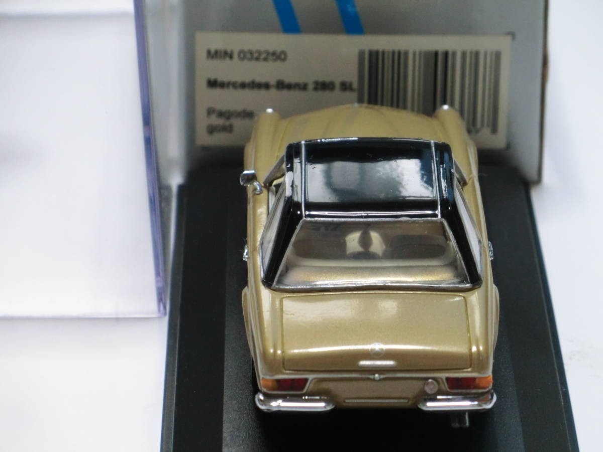  редкость /. распроданный / модель машина /W113/MercedesBenz Mercedes Benz 280SL /pagoda крыша / paul (pole) черный / Gold / первый период серебряный коробка / прекрасный // длина глаз /R107/R129