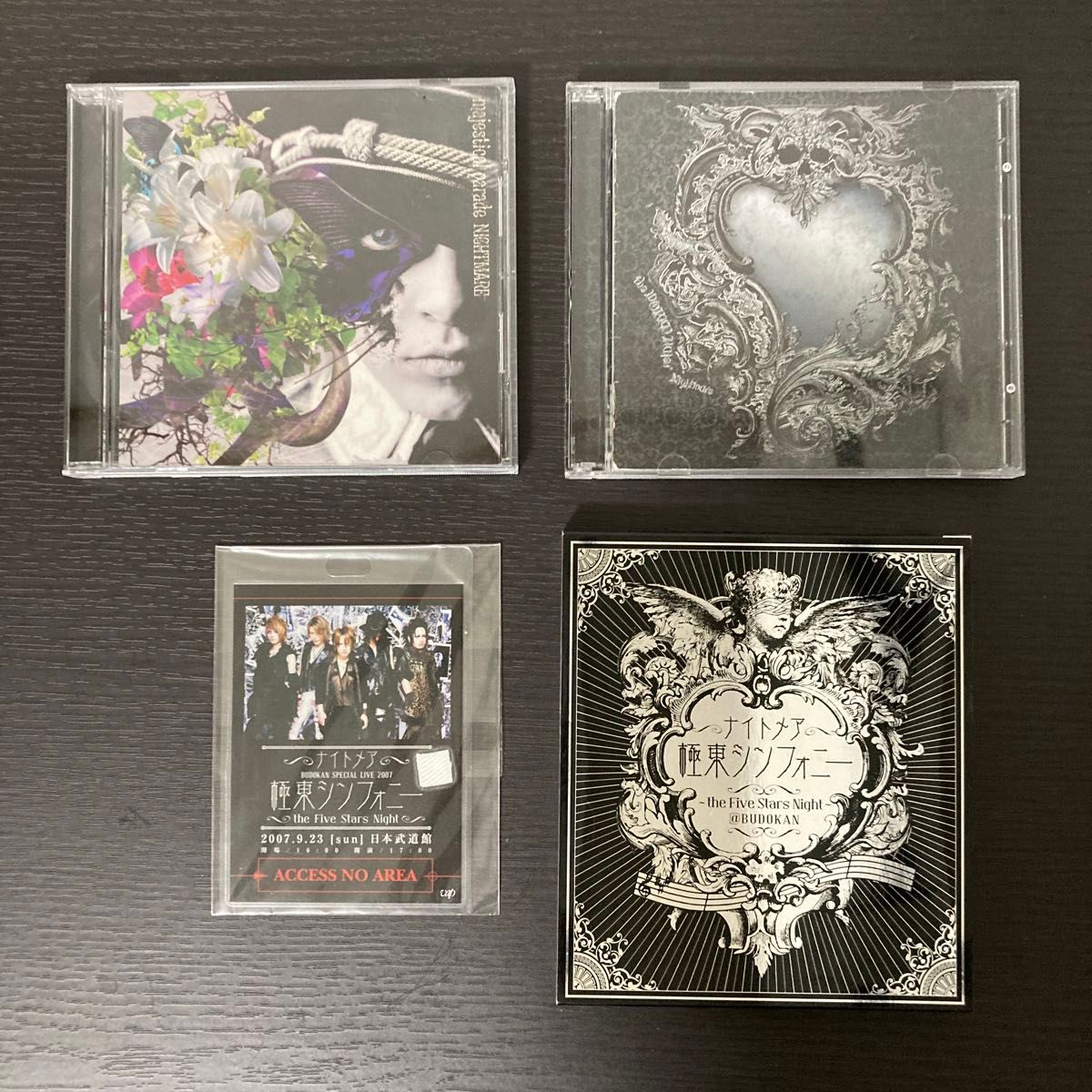 ナイトメア CD・DVDまとめ売り (衣装ラミネートカードあり)