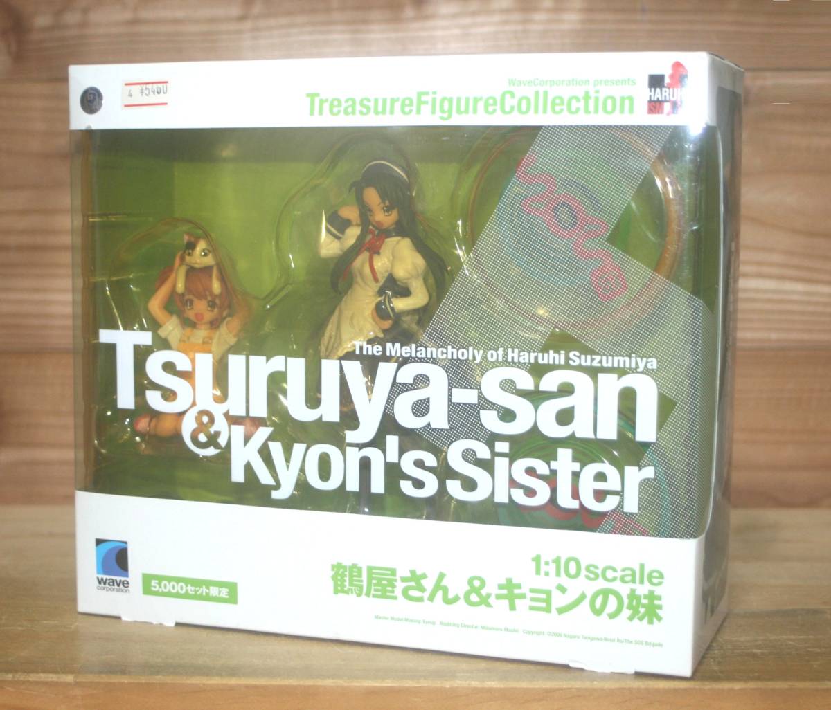 新品☆ 鶴屋さん&キョンの妹 限定版 涼宮ハルヒの憂鬱 (1/10 ウェーブ,涼宮ハルヒ,長門有希,朝比奈みくる,朝倉涼子)_画像2