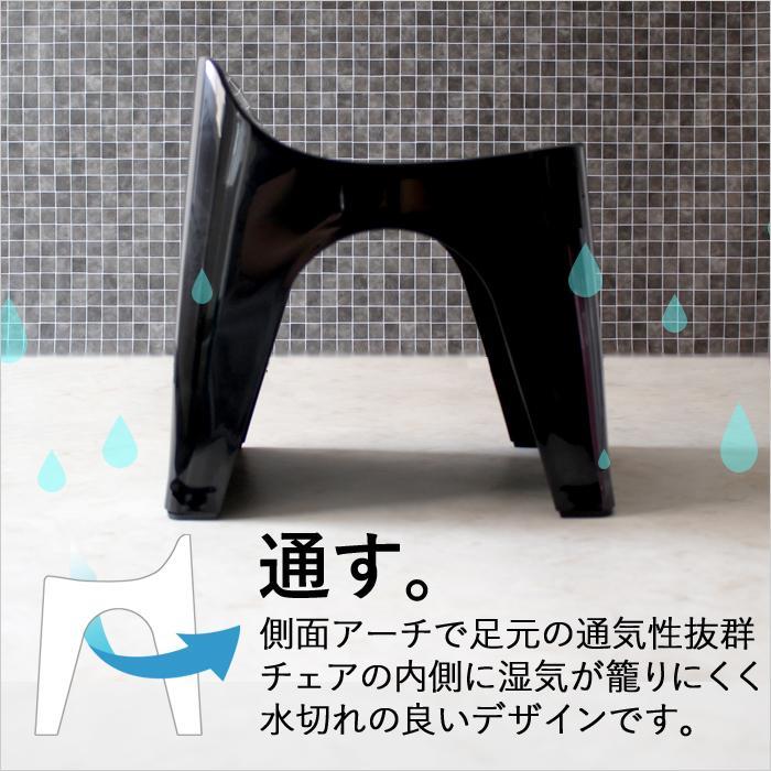  【送料割安】【展示未使用品】HUBATH ヒューバス バスツール バスチェア　H30 ホワイト 通気性が高く、安定感バツグン カビぬめり防止加工_画像7