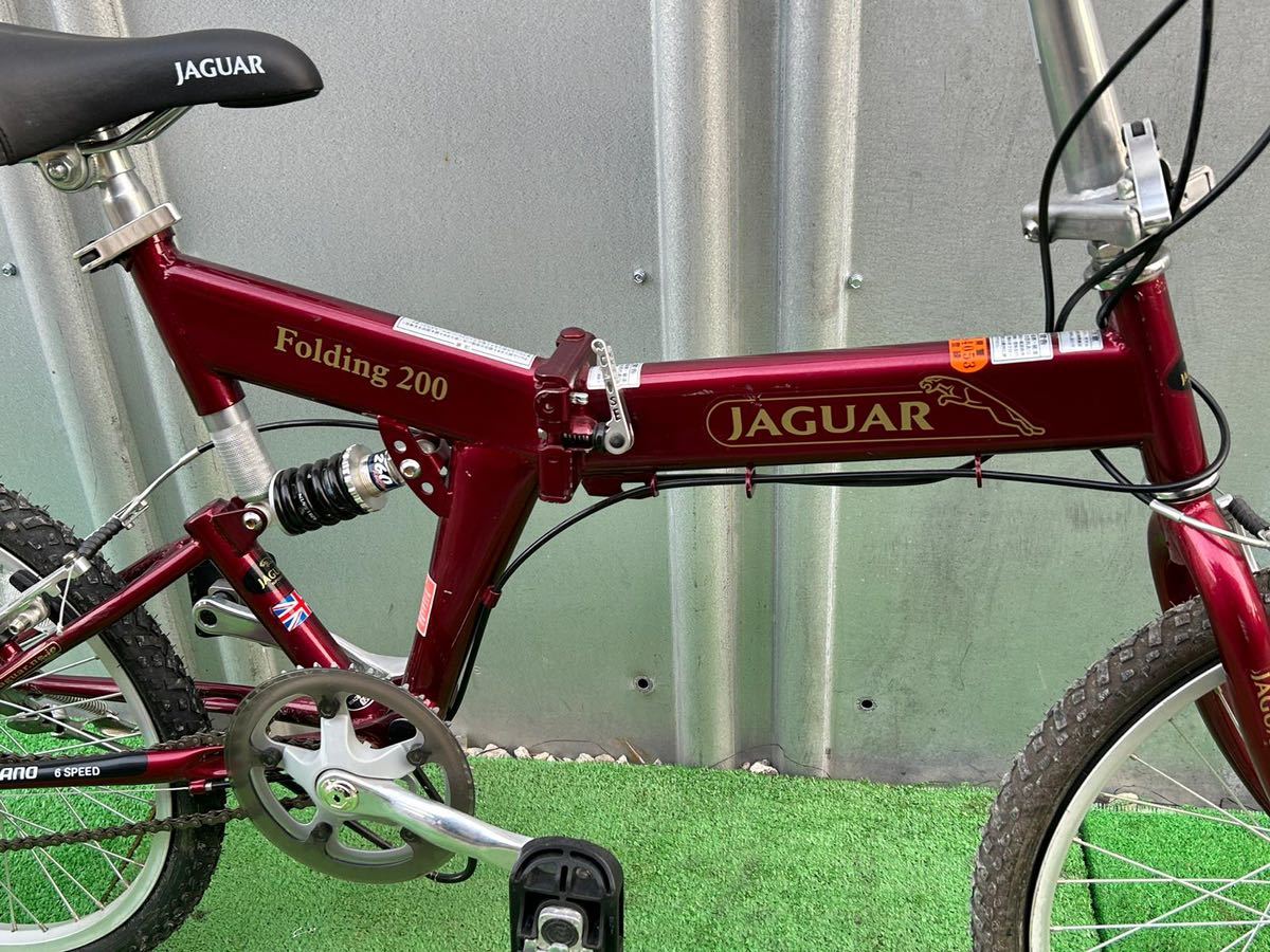 ジャガー　JAGUAR FOLDING 200 折りたたみ自転車 レッド // SHIMANO シマノ6速　//動作品//_画像3