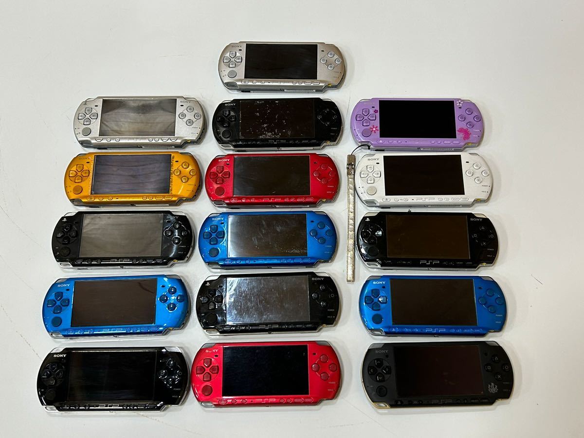 ソニー SONY PSP プレイステーションポータブル PSP-3000 : 11台 / PSP-2000 : 5台 / // まとめ売り16 台// 中古品//_画像1