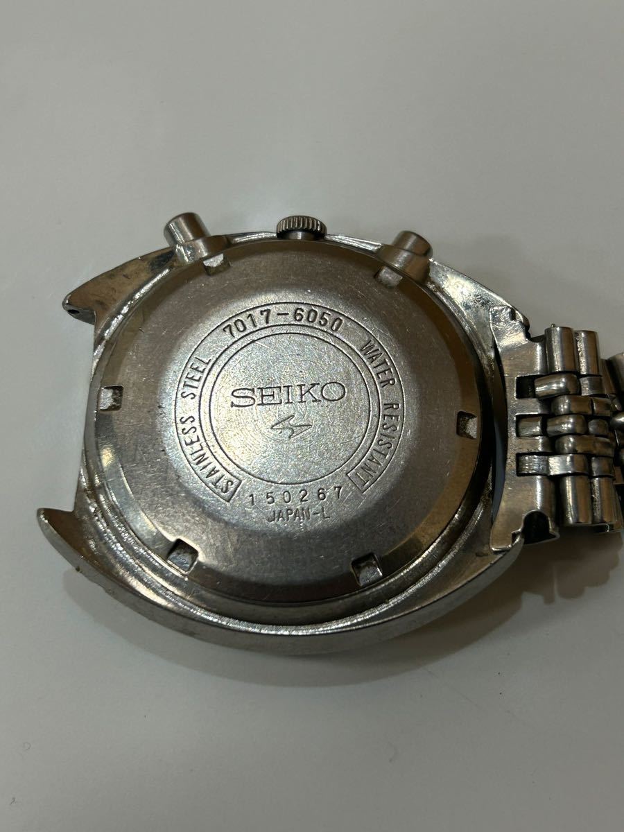 希少 SEIKO Speed Timer セイコースポーツ スピードタイマー 7017-6050 自動巻き/英日 デイデイト/メンズ腕時計/中古品/動作確認済み/_画像6