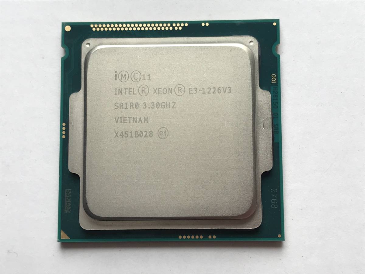 【送料無料】♪Intel CPU Xeon E3-1226V3 SR1R0 3.30GHz 即決あり！_画像2