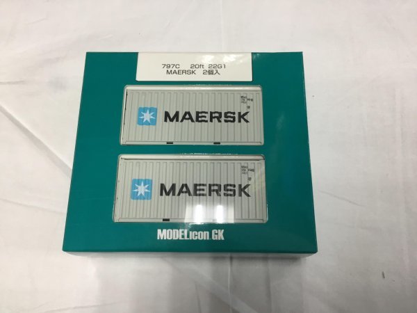 モデルアイコン　20ftコンテナ　MAERSK　二個入_画像1