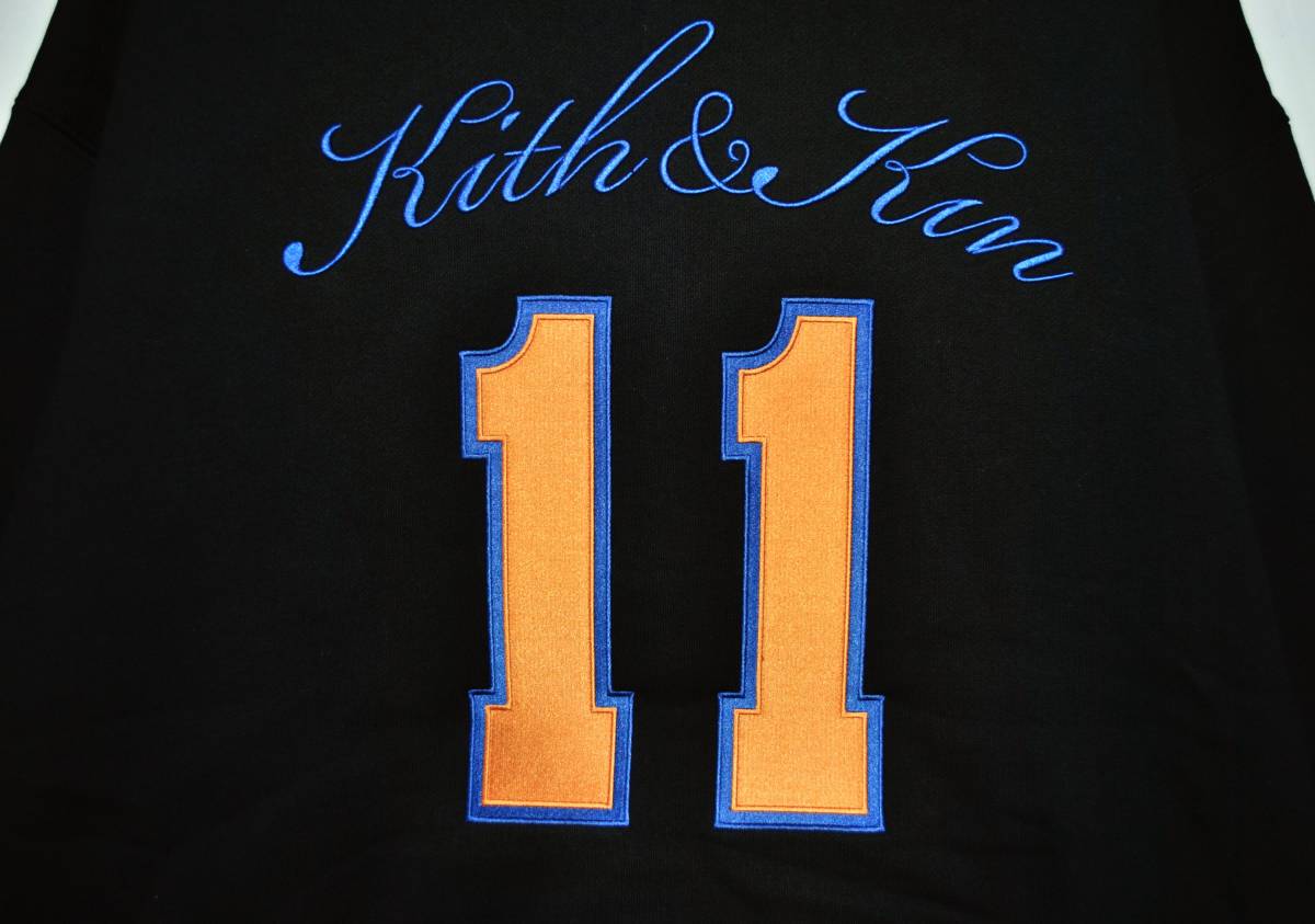 即決 未使用【KITH NYC】キス パーカー NEW YORK KNICKS HOODIE 黒 L 新古_画像5