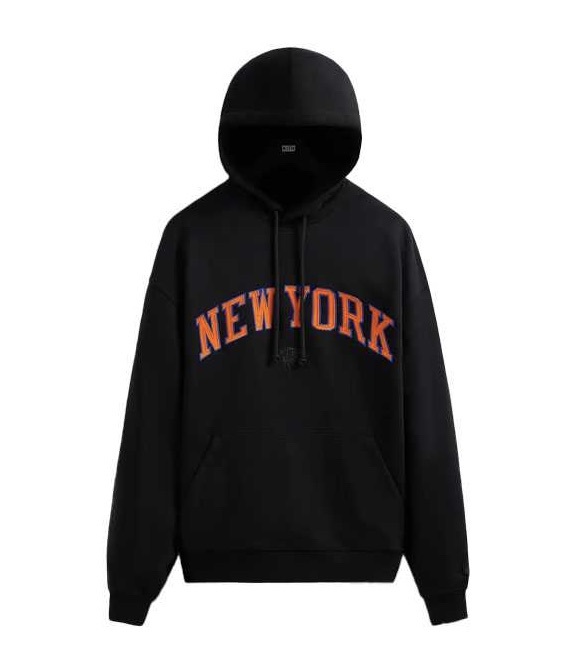 即決 未使用【KITH NYC】キス パーカー NEW YORK KNICKS HOODIE 黒 L 新古_画像1