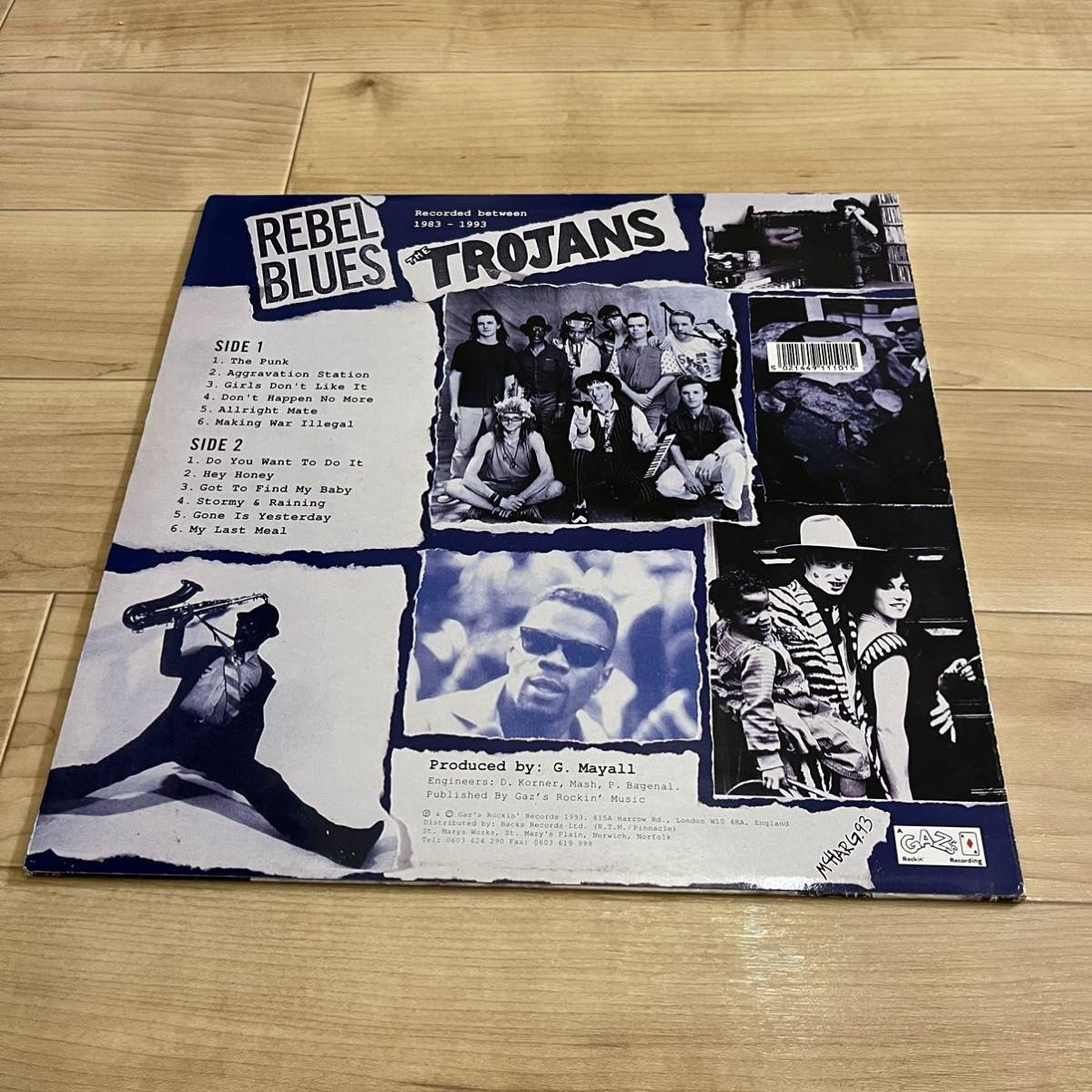 【LP】 THE TROJANS / REBEL BLUES (Gaz’ s Rockin Blues)_画像2