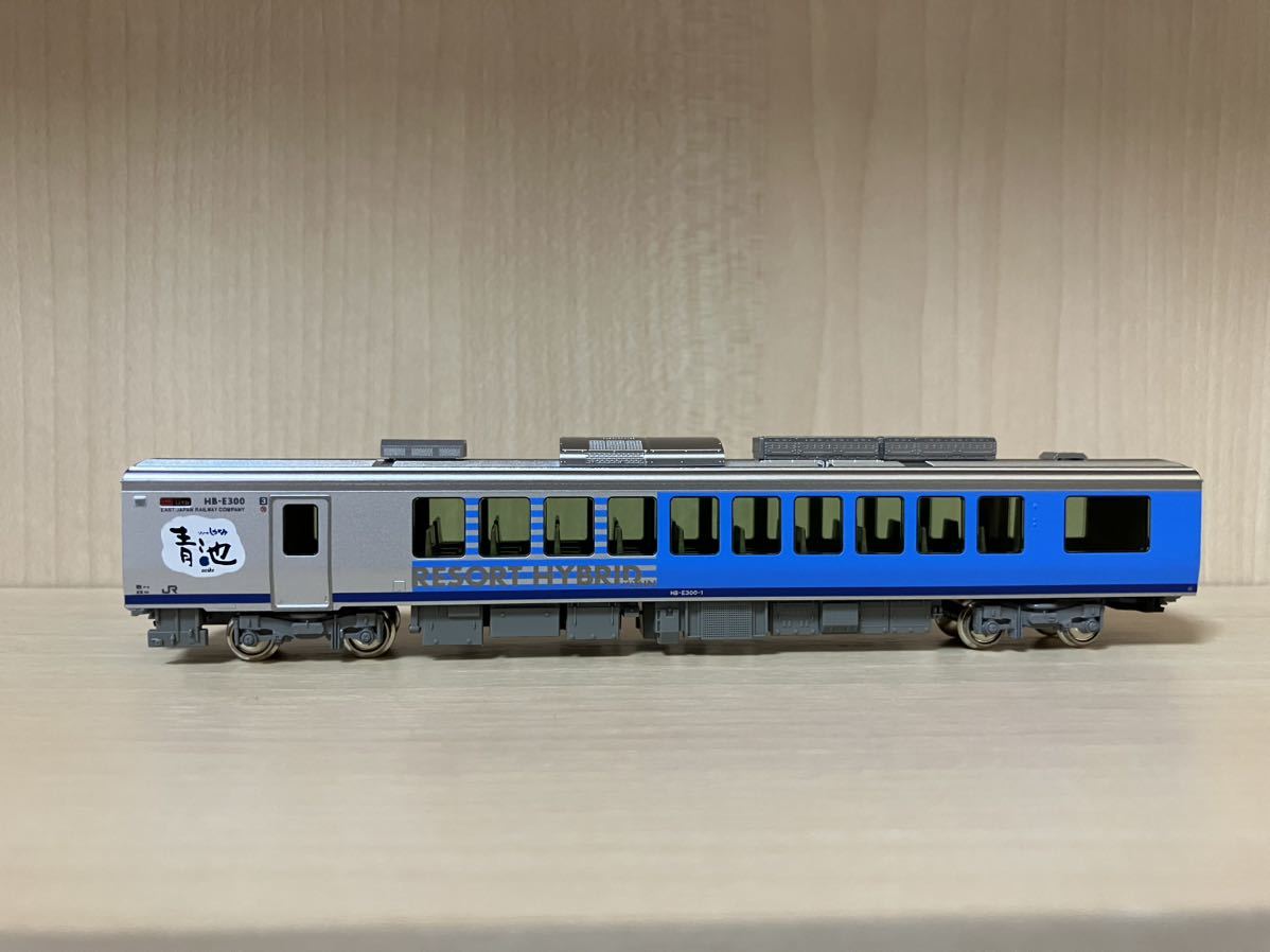 10-1367 HB-E300系「ゾートしらかみ（青池編成）4両セット バラシ HB-E300-1_画像2