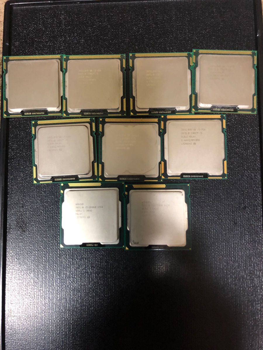 CPU  9個　i5-650 i5-660 i5-680 i5-750 g540 g630