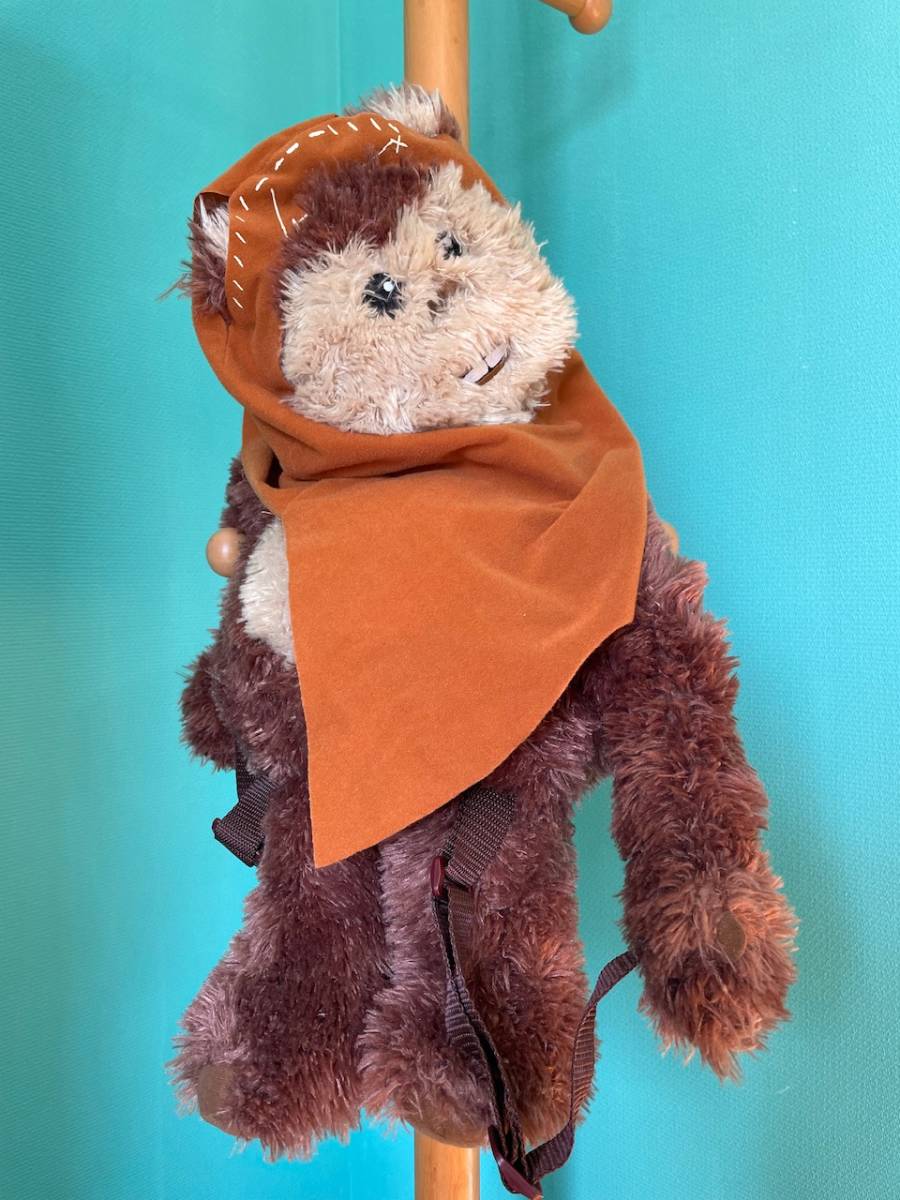 STAR WARS(スターウォーズ)/Wicket(ウィケット)キャラクター バックパック/ぬいぐるみ リュック/イウォーク/中古品　コレクション_画像2