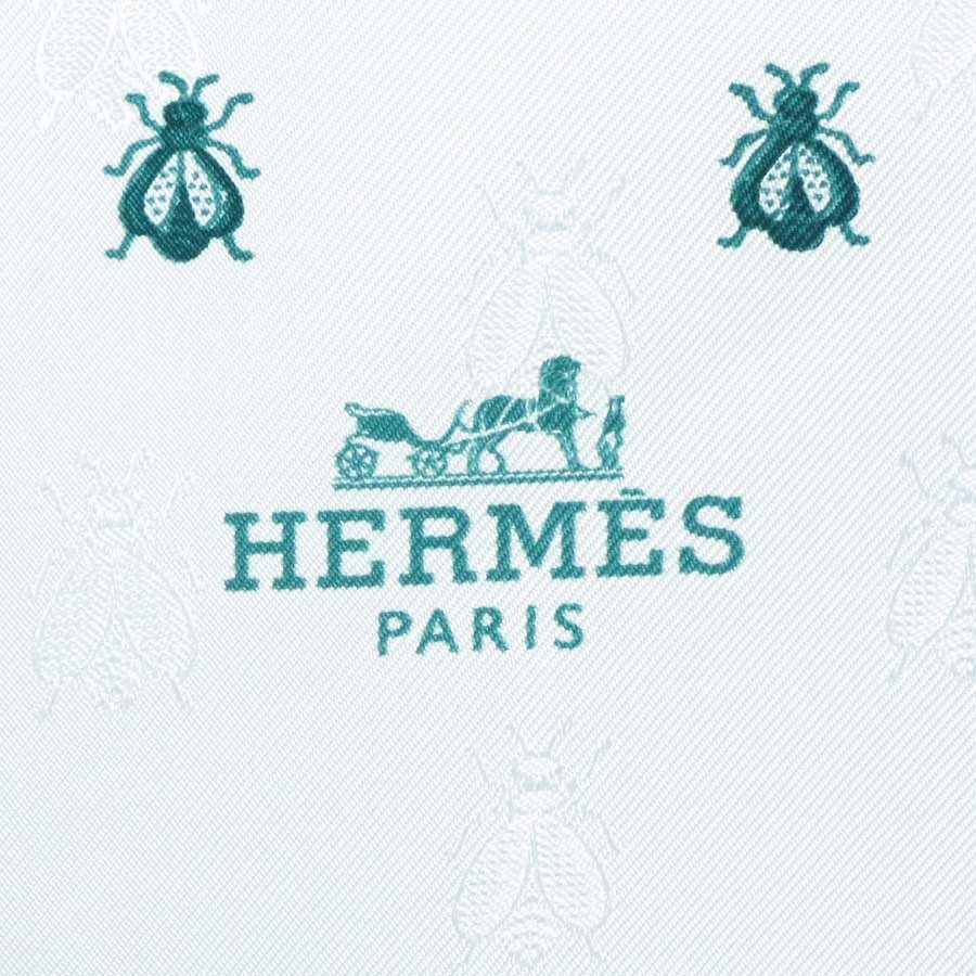 エルメス HERMES スカーフ シルク ライトブルー/グリーン e57790f_画像6