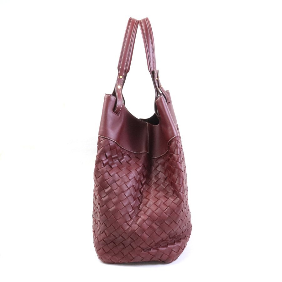 ボッテガヴェネタ BOTTEGAVENETA ハンドバッグ イントレチャート レザー ボルドー 99636g_画像2