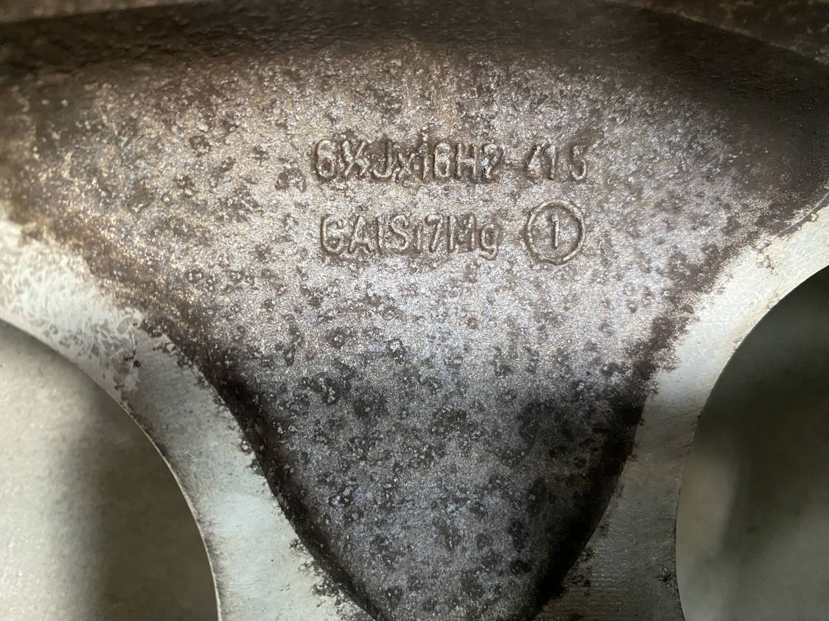アルファロメオ156 純正 16インチ アルミホイール タイヤ ヨコハマブルーアース2023年製バリ山_画像9