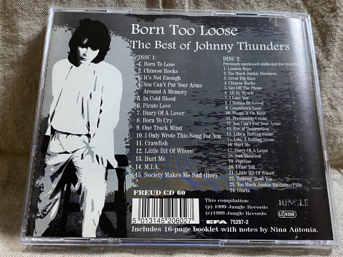 JOHNNY THUNDERS - BORN TOO LOOSE THE BEST OF 2CD ベスト盤_画像2
