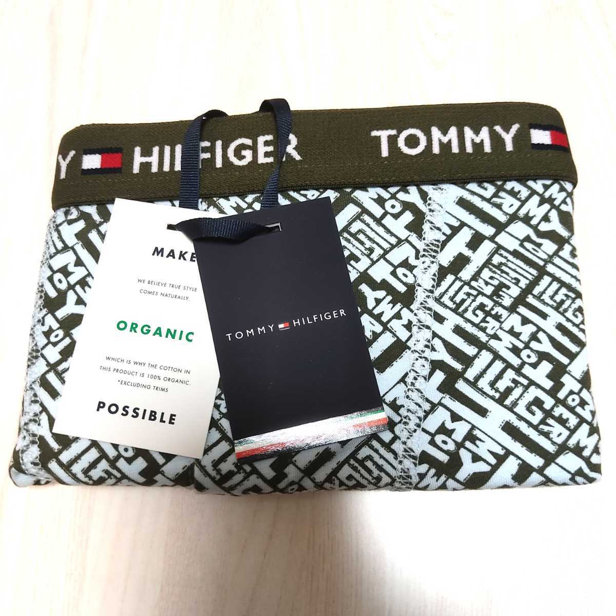 TOMMY HILFIGER トミーヒルフィガー COTTON BUTTON FLY BOXER BRIEF PRINT 前開き ボクサーパンツ メンズ 53302015 カーキー M