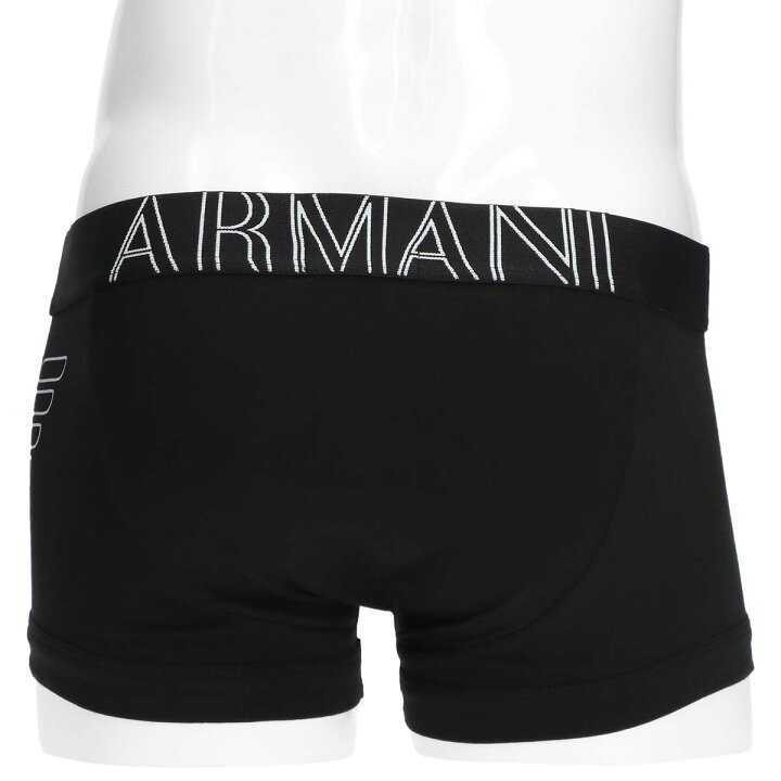 EMPORIO ARMANI エンポリオ アルマーニ BIG EAGLE STRETCH COTTON TRUNK ビッグイーグル 前閉じ ボクサーパンツ 54073566 ブラック M