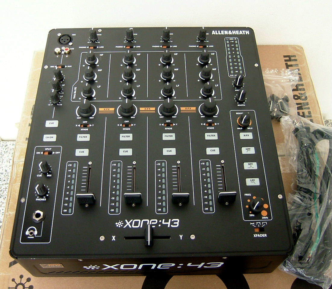 新品 元箱入 ALLEN&HEATH アレン&ヒース ミキサー XONE:43 DJミキサー プリアンプ 高音質4ch NOS アレンアンドヒース_画像3