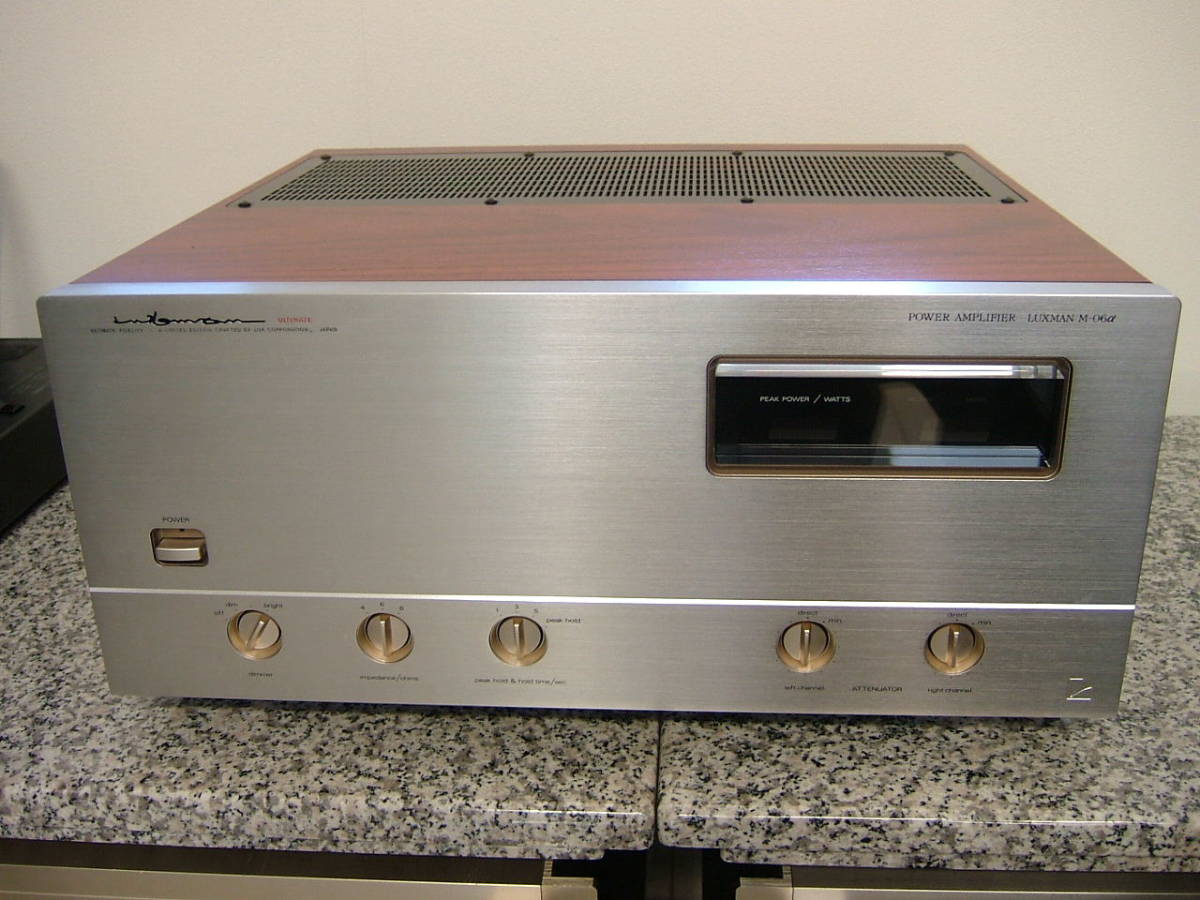  work properly finest quality goods LUXMAN Luxman M-06α power amplifier 