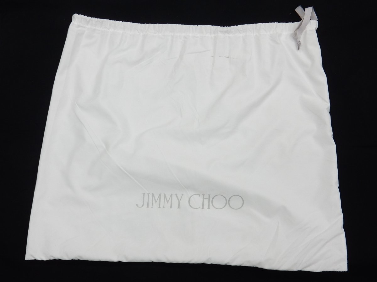 保存袋 JIMMY CHOO ジミーチュウ スター スタッズ 2WAY ボストンバッグ 旅行鞄 ブラック レザー トラベル【良品】大きめ_画像10