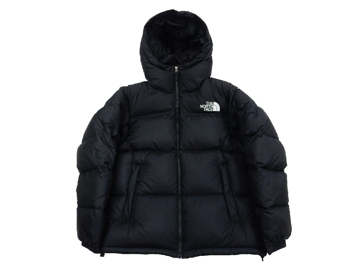 ロンハーマン購入【ほぼ未使用】THE NORTH FACE ヌプシ フーディー ダウン ジャケット L ブラック ND92331