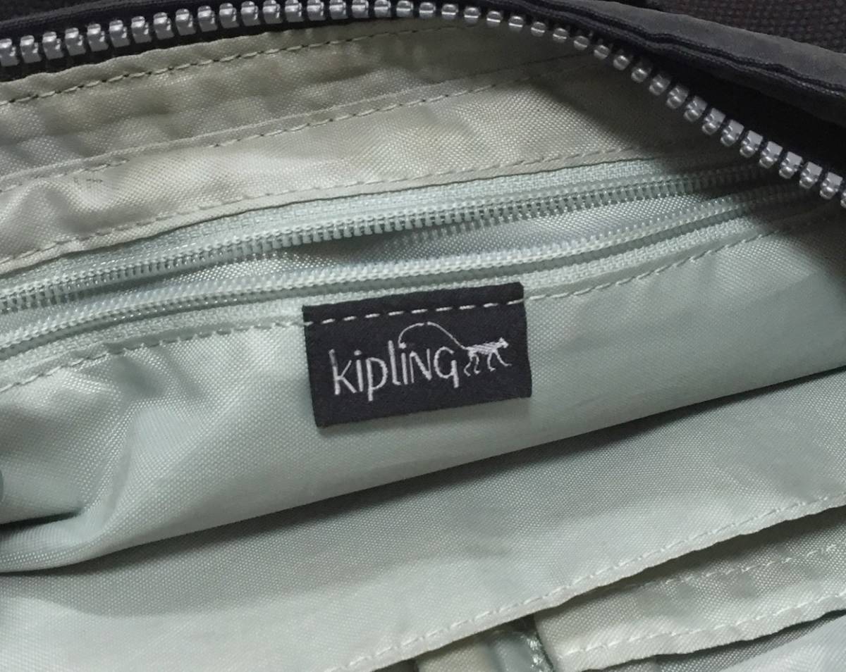 no19612 kipling キプリング モンキーチャーム ナイロン 斜め掛けショルダー バッグ ☆_画像10